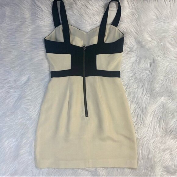 Rebecca Minkoff Women's NWT Ivory Silk Sweetheart Neck Luxury Party Mini Dress 4 - Picture 3 of 12